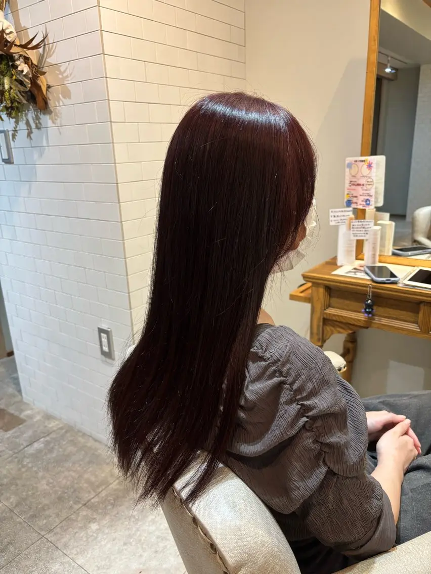 ロング 寺田 陽菜のヘアスタイル