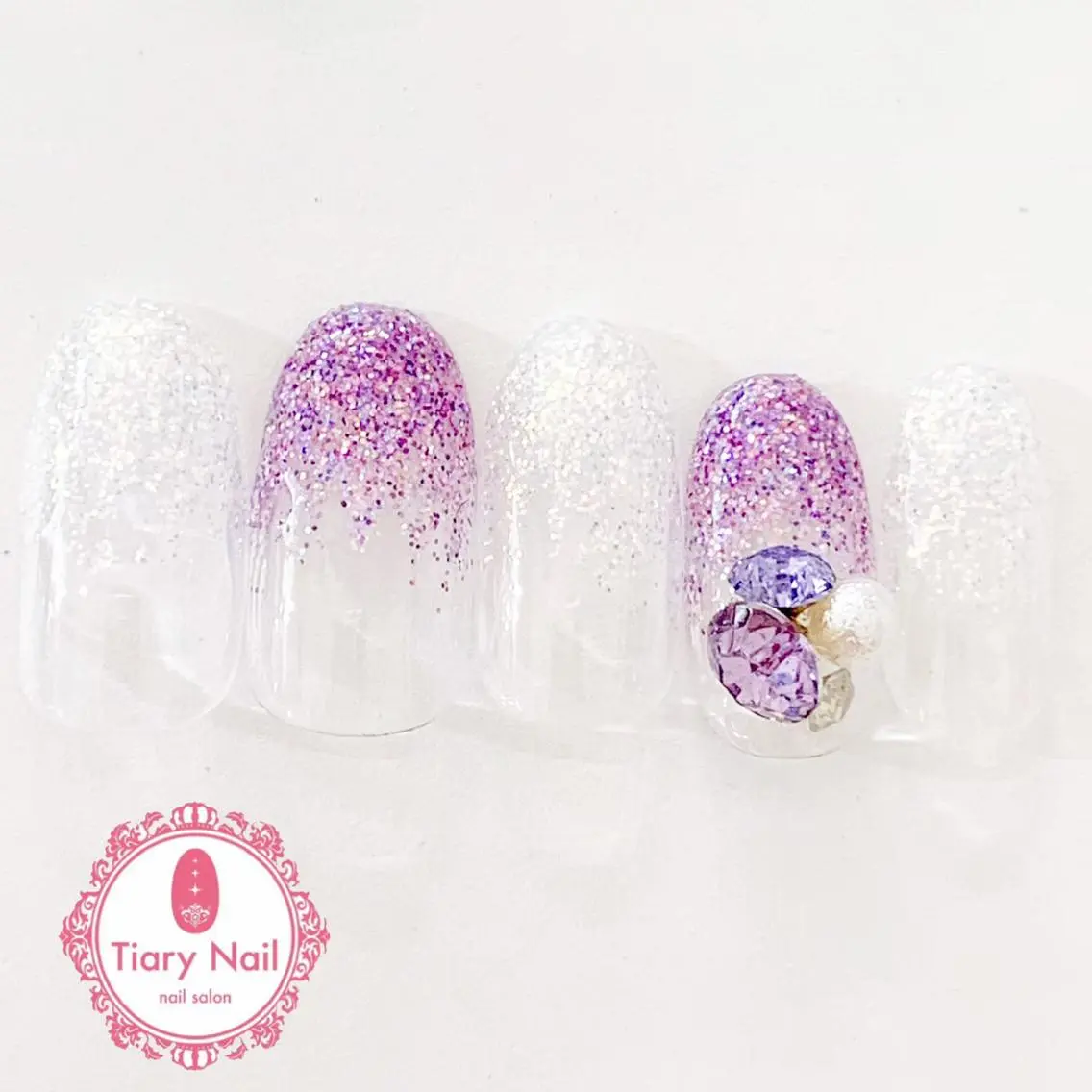 ネイル 桜ネイル 長さ出し オフィスネイル スカルプネイル シンプルネイル 💗🪽Tiary Nail🪽💗のネイルデザイン