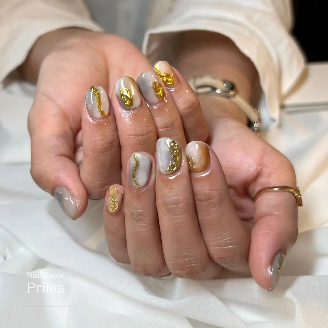 ミディアム ネイル SalonPrima 西院Nail&Eyeのネイルデザイン