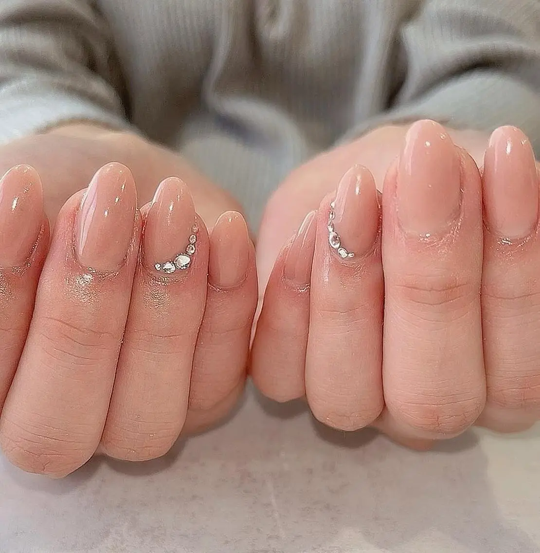 ネイル ピンク ピンクベージュ シンプルネイル NAILR rina 🎀ིྀ恵比寿のネイルデザイン