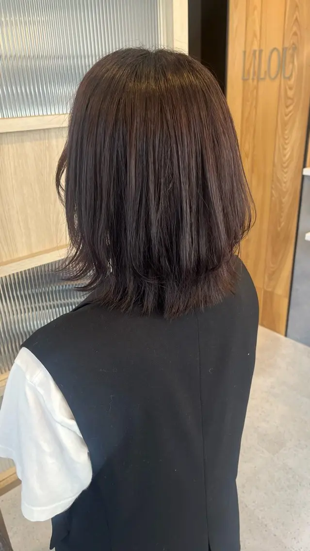 カラー ブラウンカラー ラベンダーカラー くろたき まほのヘアスタイル