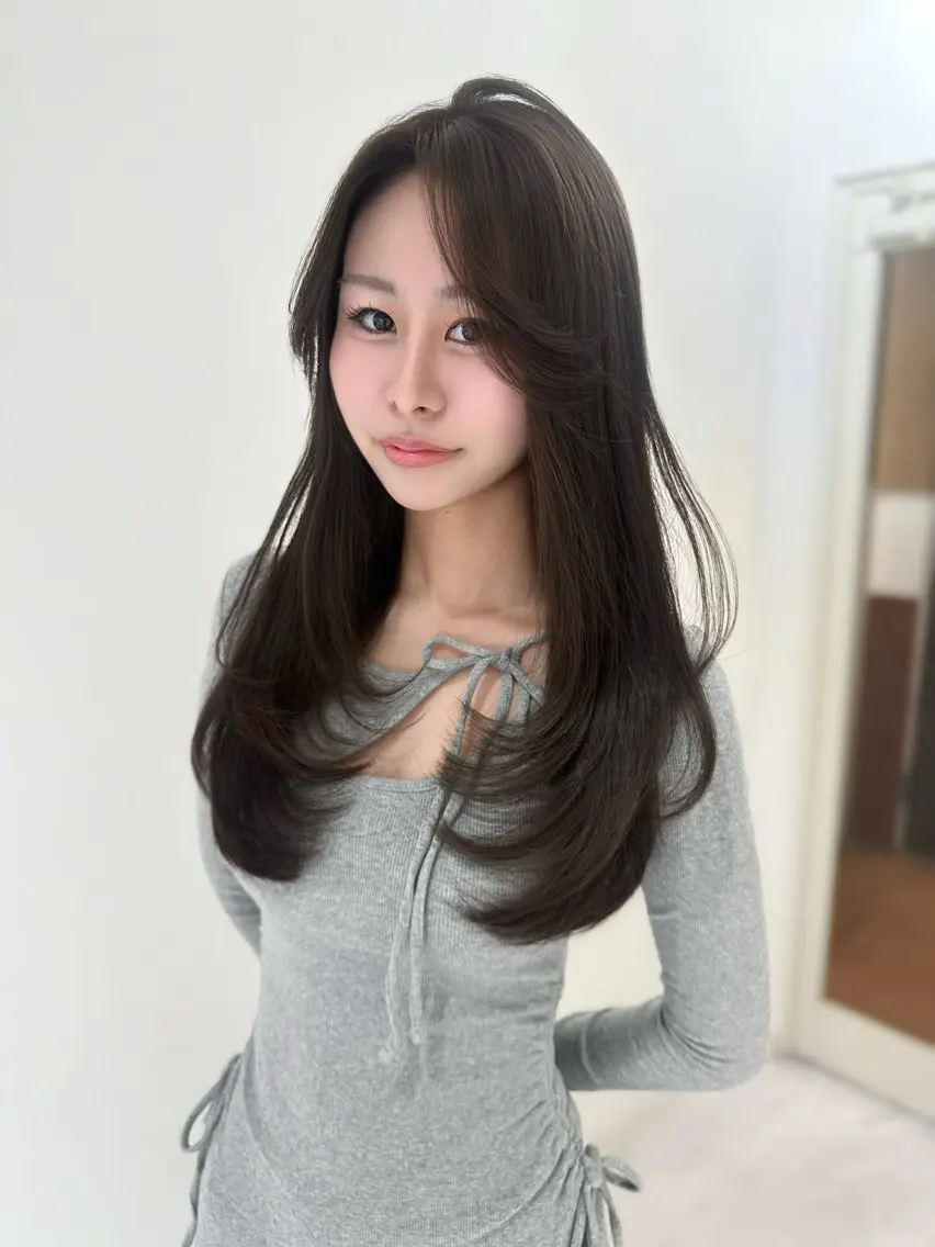 ロング カラー 上野/韓国hair 🤍MOEKA🤍のヘアスタイル