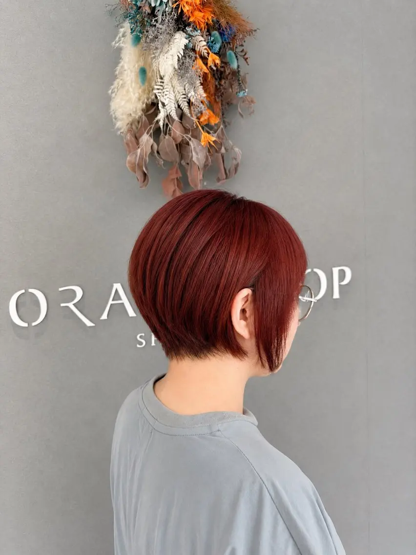 ショート ハンサムショート ショートヘア 大人かわいいショート ボブ🧡Mai🧡のヘアスタイル