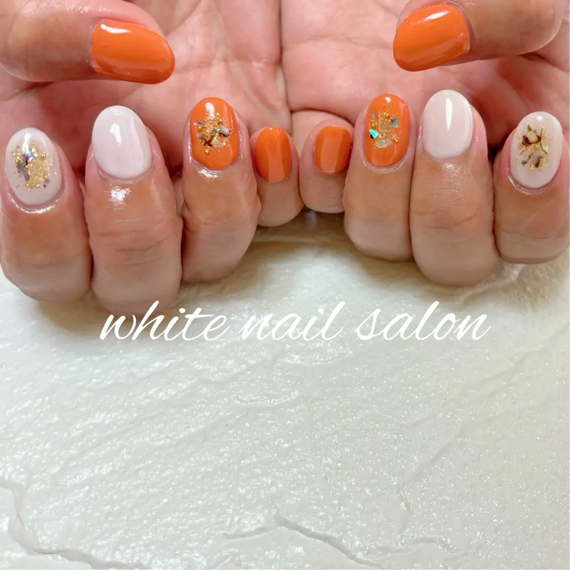 ネイル ホワイト ハンドネイル white nail salonのネイルデザイン