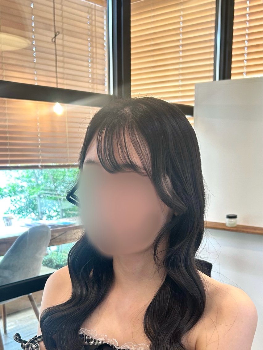 前髪カットのみの写真