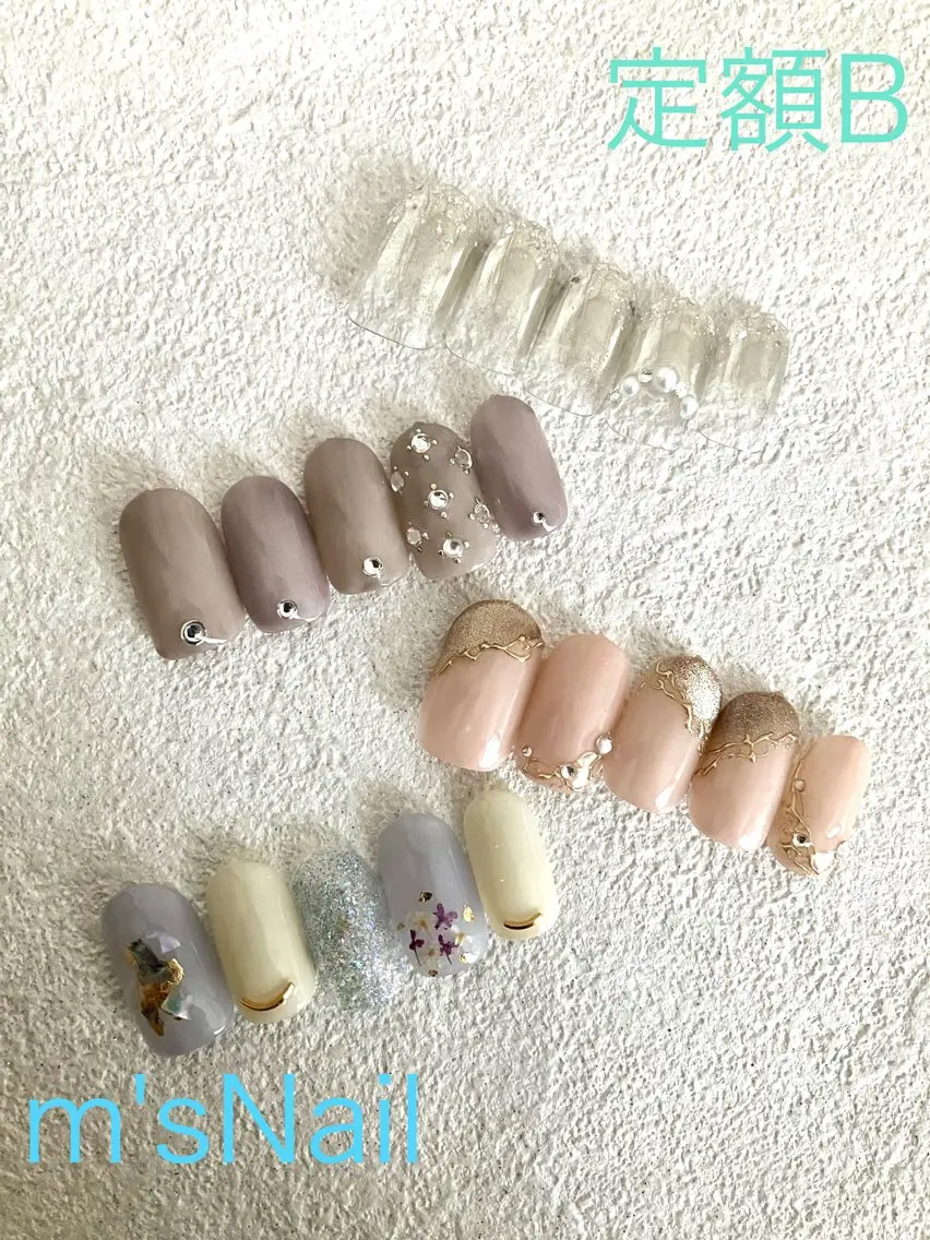 ネイル ジェルネイル パラジェル ハンドネイル m'sNail 福岡西区 ネイルのネイルデザイン
