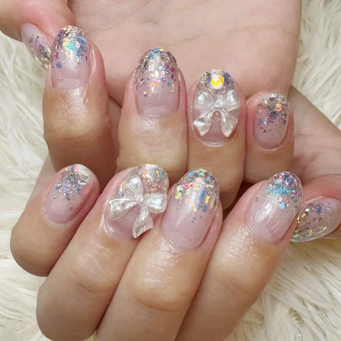 ネイル グラデーション ラメ(グリッター) ラメグラデーション Onason nailのネイルデザイン