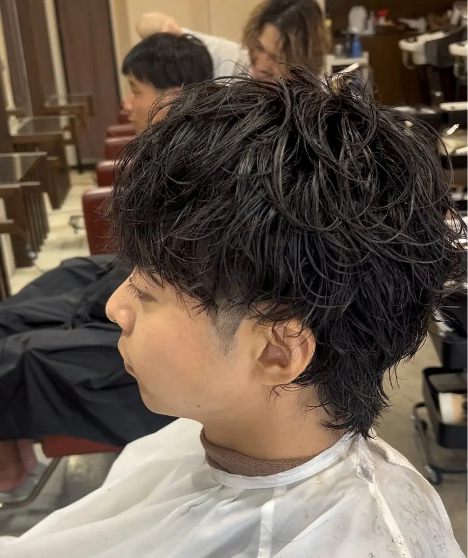 ショート メンズ カット パーマ 【横浜メンズ特化】 💥りょうま💥のヘアスタイル