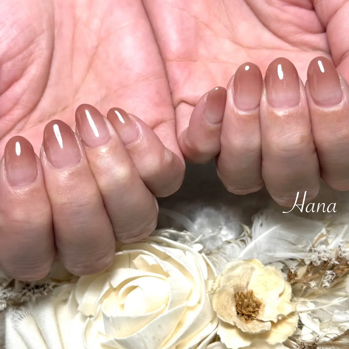 ネイル グラデーション ハンドネイル Hana_ Rieのネイルデザイン