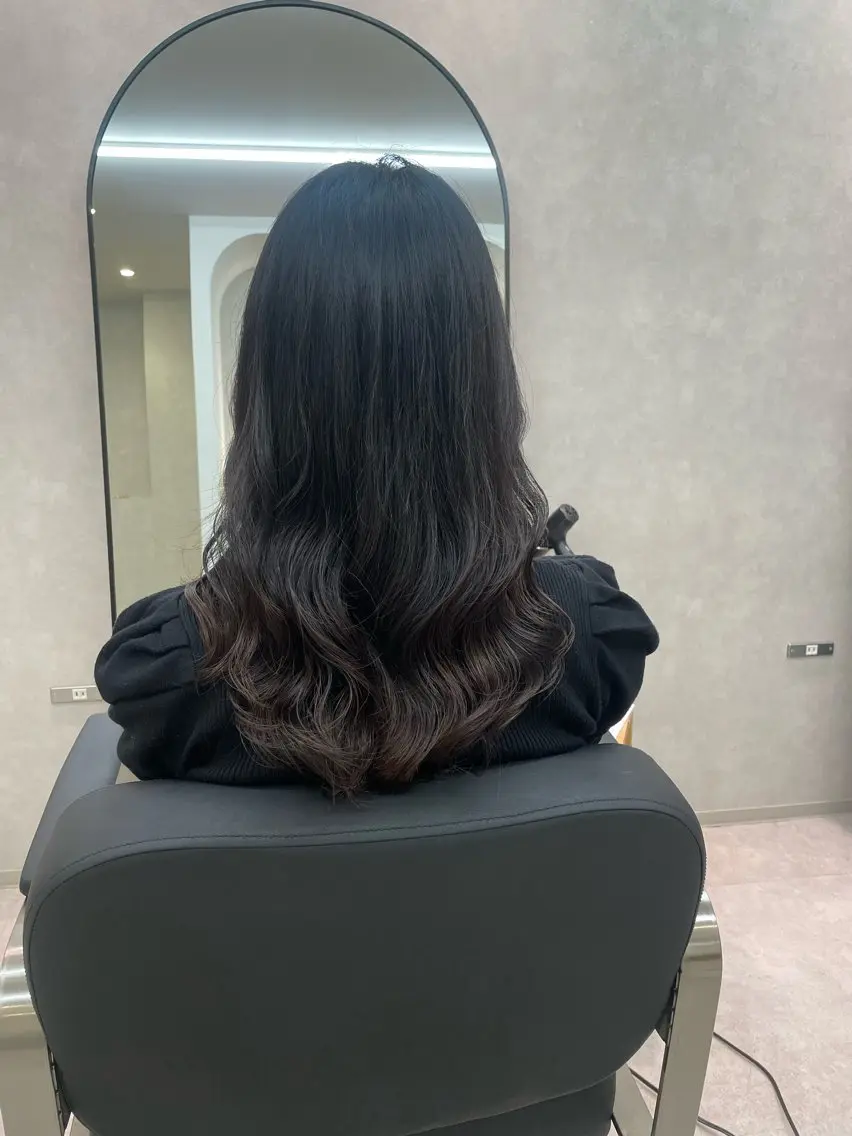 コテ巻き風デジタルパーマ👩🦱の写真