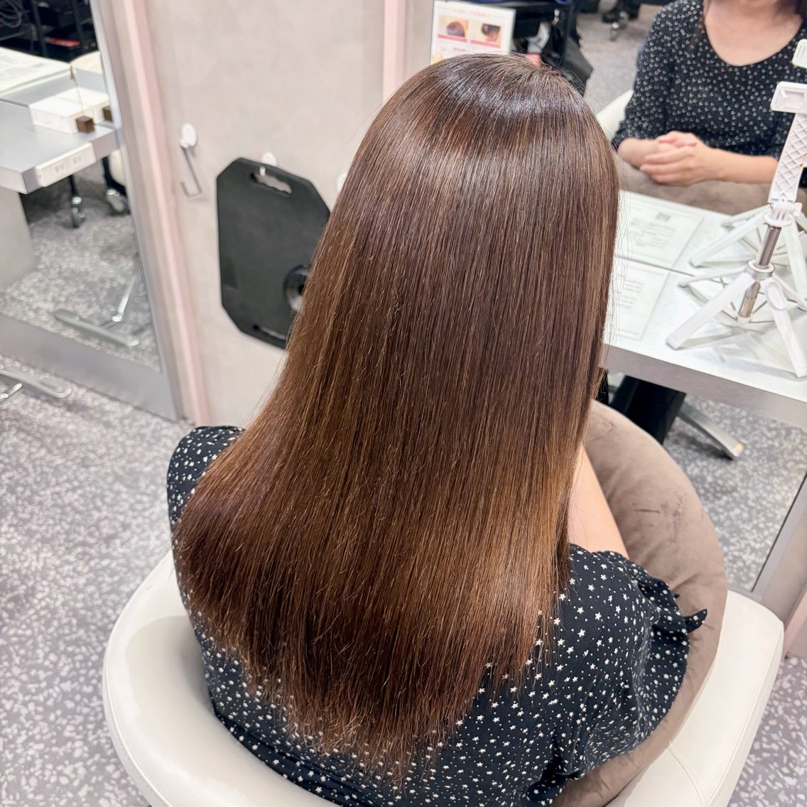 ロング カラー ヘアカラー 縮毛矯正 髪質改善/艶カラー /やまだくるみのヘアスタイル