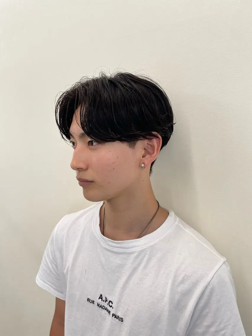 パーマ メンズ カット パーマ 大阪メンズ 美容師井上智博のヘアスタイル