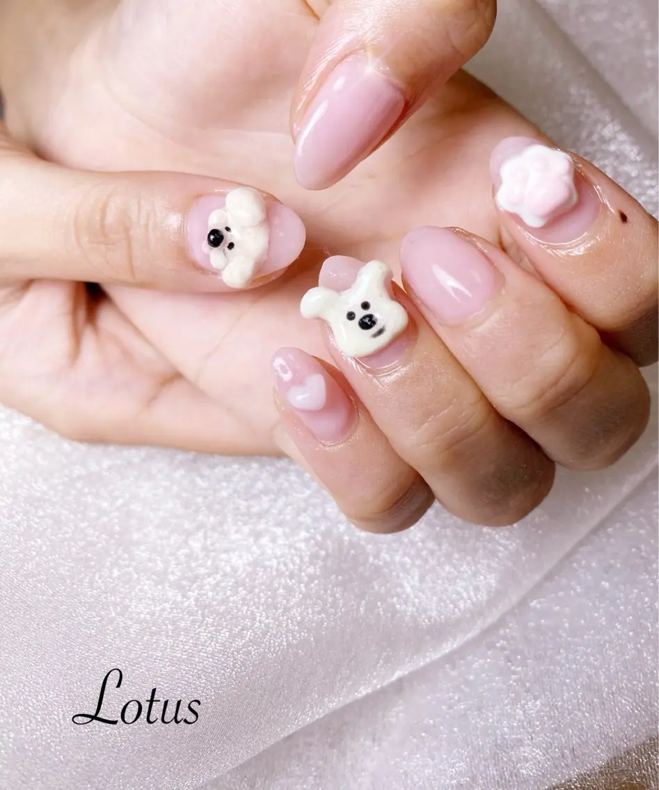 ネイル ハンドネイル ネイル＆脱毛 Lotus🌸のネイルデザイン