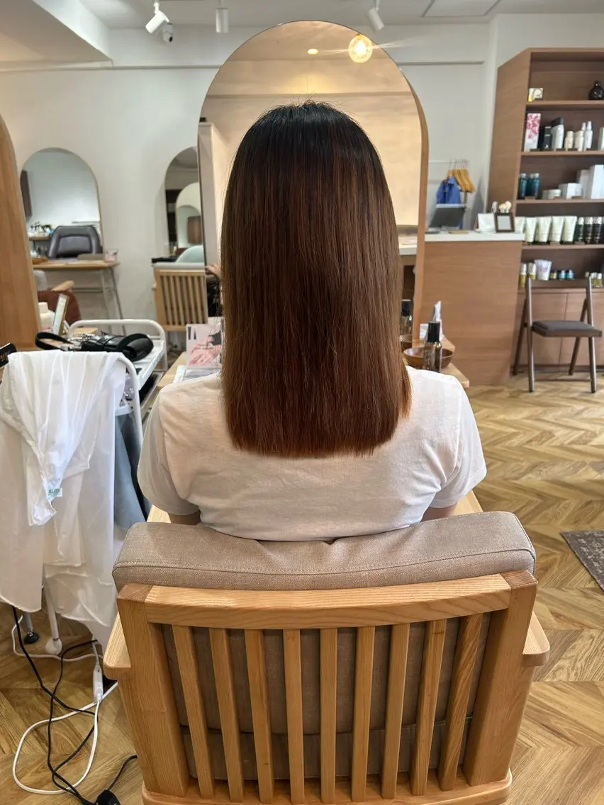 セミロング カット 縮毛矯正 櫻井園子🌸 久屋大通/高岳のヘアスタイル