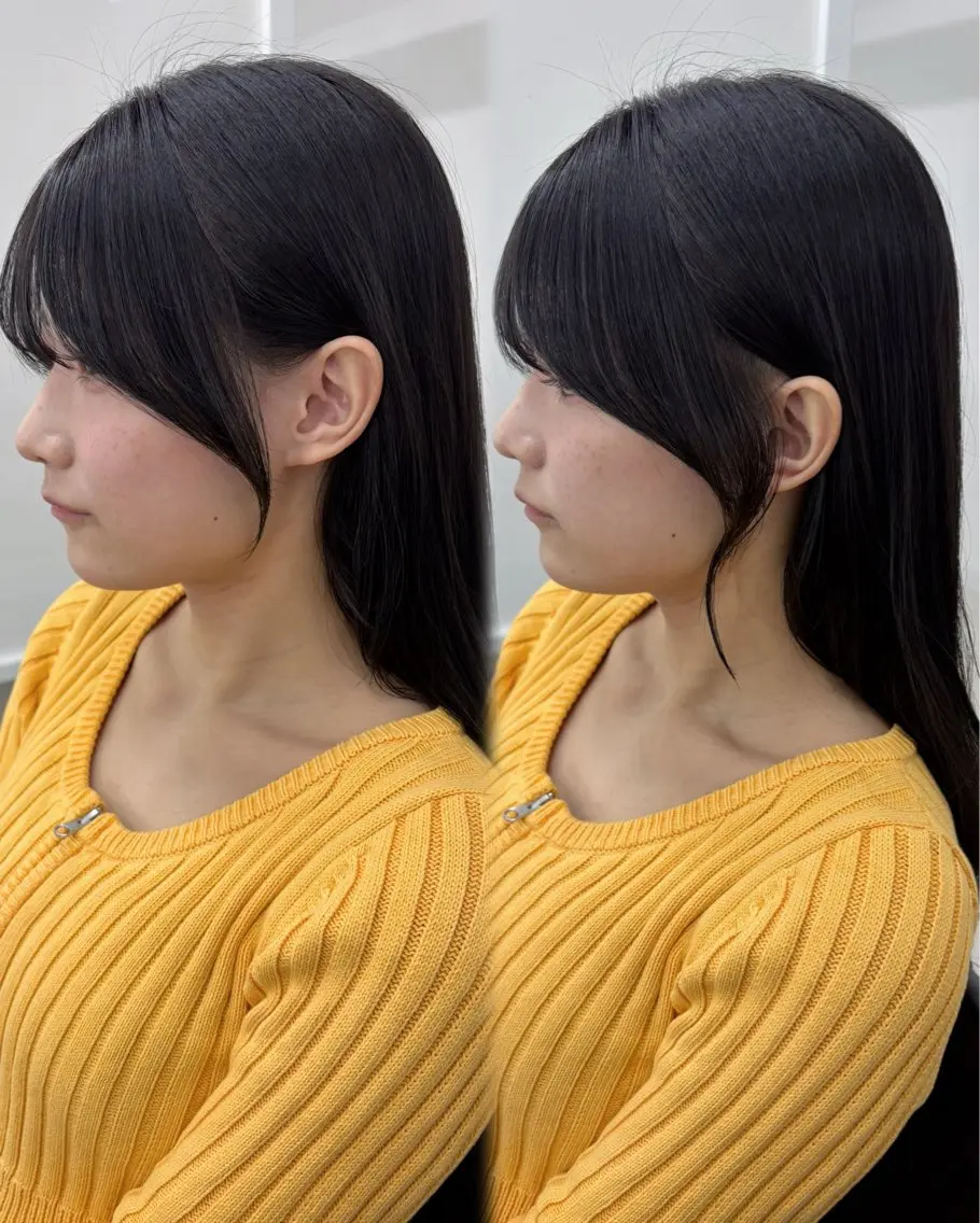 セミロング カット ヘアカラー 冨木 雄斗のヘアスタイル