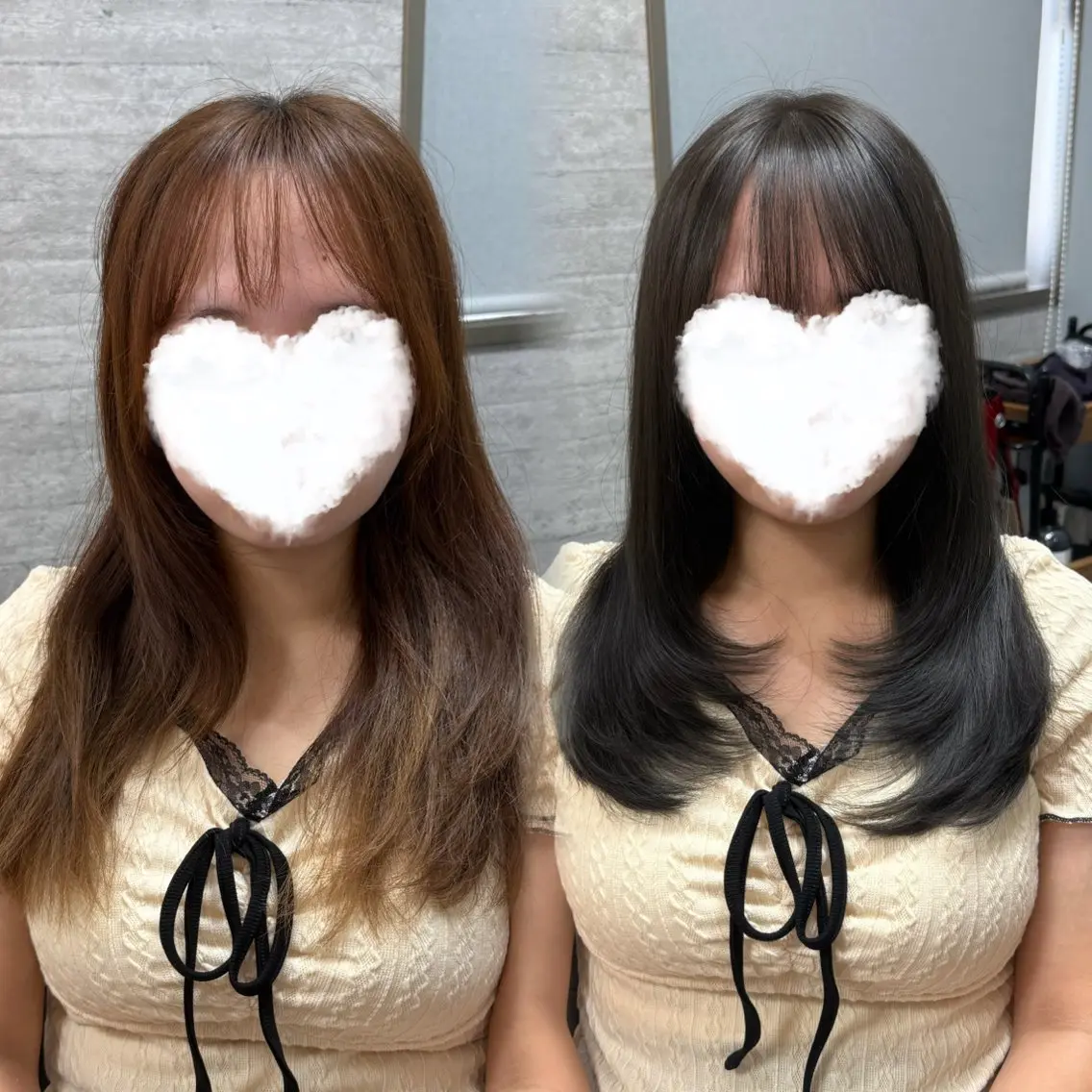 セミロング カラー カット ヘアカラー トリートメント 9月から綾瀬/ 内田志乃のヘアスタイル