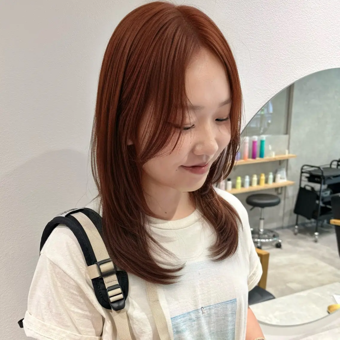 ロング カラー 🍊暖色×顔周り 🍊cocoroのヘアスタイル