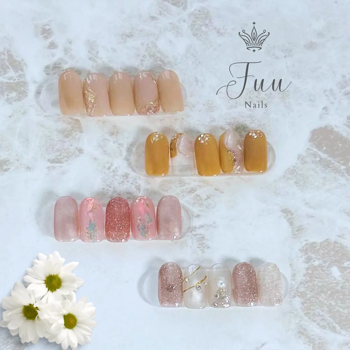 ネイル ワンカラーネイル シンプルネイル 冬ネイル クリスマス 犬のいるネイルサロン Fuu nailsのネイルデザイン
