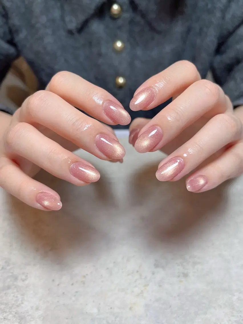 ネイル キラキラネイル マグネットネイル ハンドネイル r.nailBY α 大阪福島区/岸本🧸のネイルデザイン