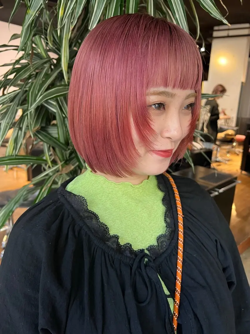 ミディアム カラー 🌈ケアブリーチ🌈 おぐまなつきのヘアスタイル