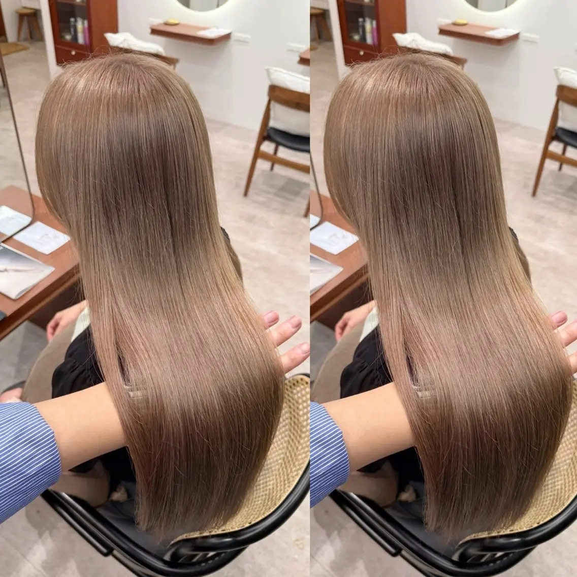 ロング ヘアカラー ケアブリーチ🫧 hana🎀のヘアスタイル