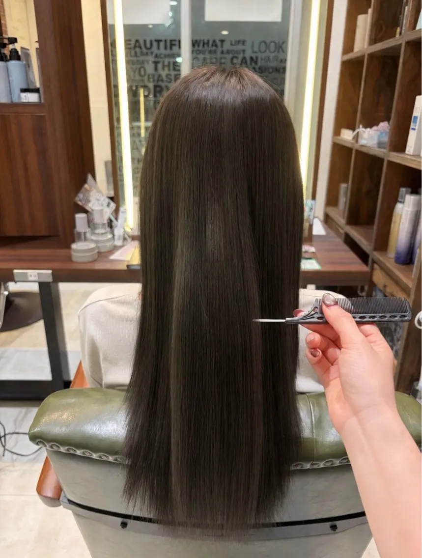 ロング カット ヘアカラー トリートメント 暖色カラー レイヤー/🩵かれんのヘアスタイル