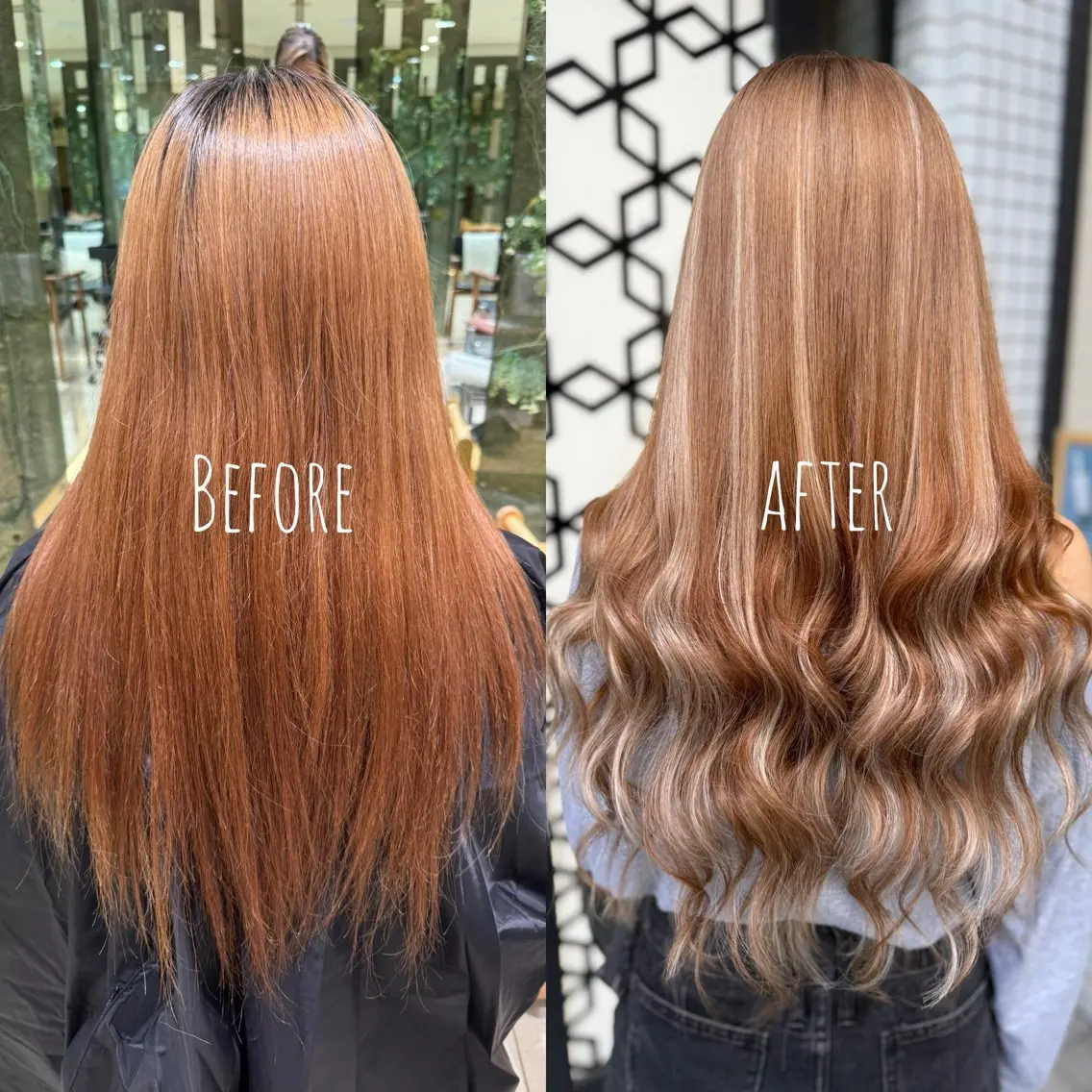 ロング シールエクステ エクステ ハイライト カット ヘアカラー エクステ ❤️MASAKO❤️ 🌸🩷エクステ🩷のヘアスタイル