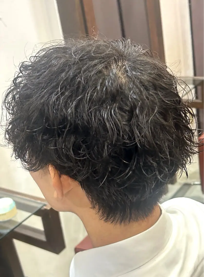 ショート メンズ カット パーマ 【横浜メンズ特化】 💥りょうま💥のヘアスタイル