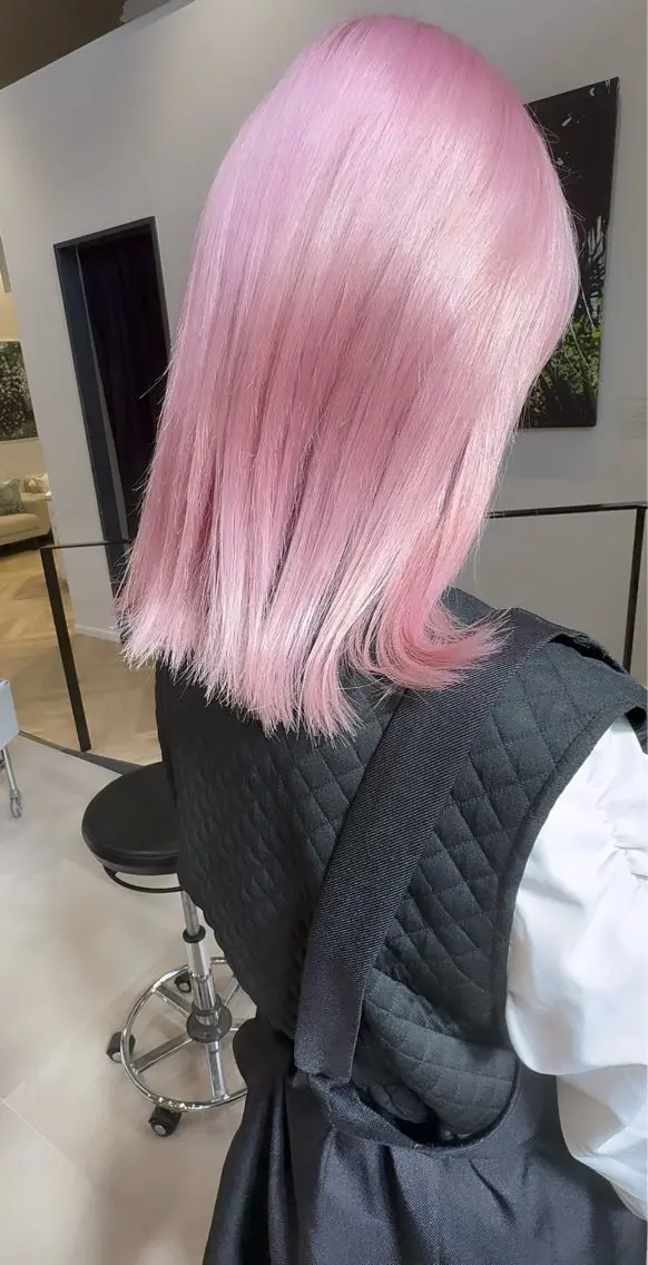 セミロング ヘアカラー トリートメント ♟ケアブリーチ♟ ✄Shinya✄のヘアスタイル