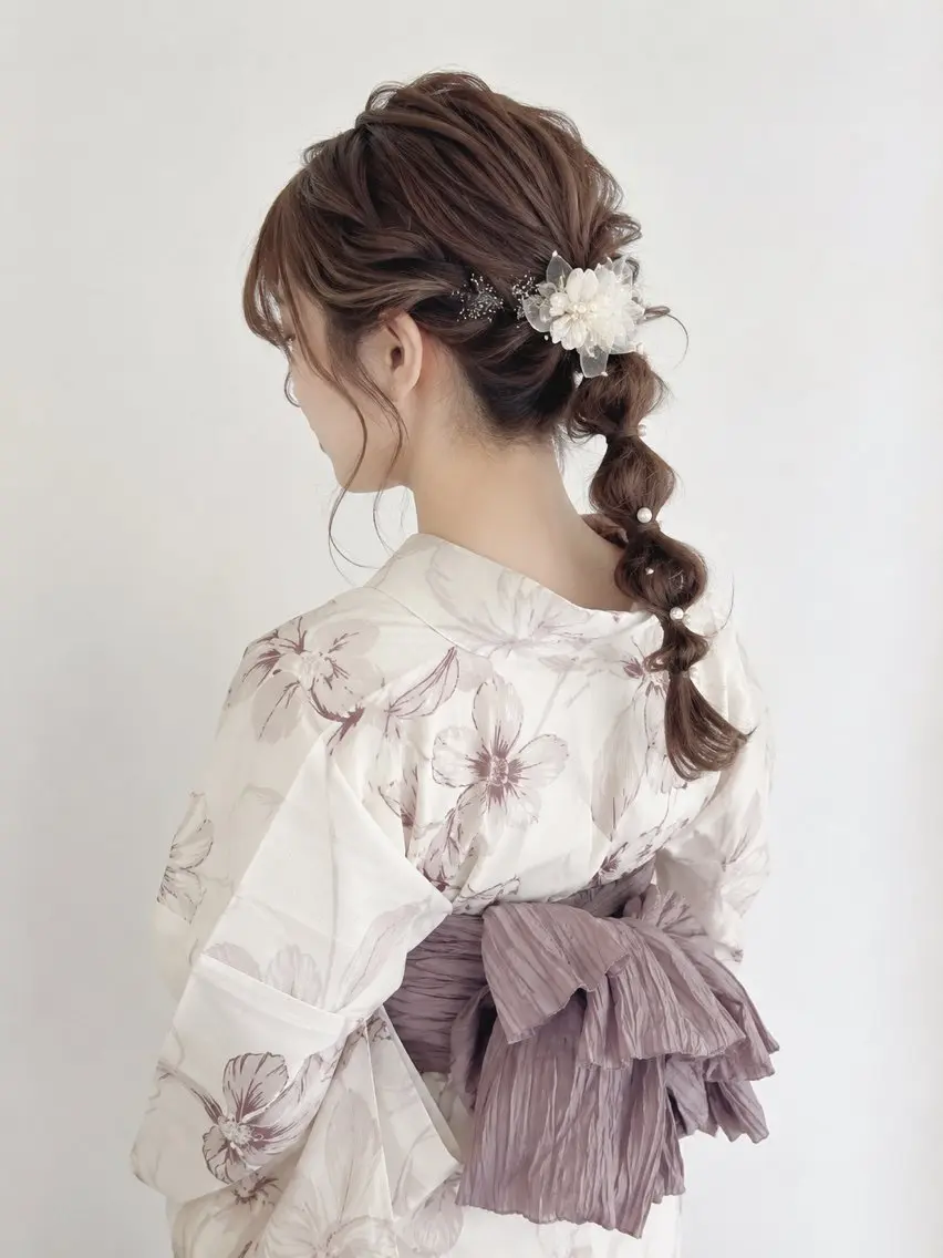 🎐夏祭りヘアセット🩵スタイルご相談ください🎀の写真