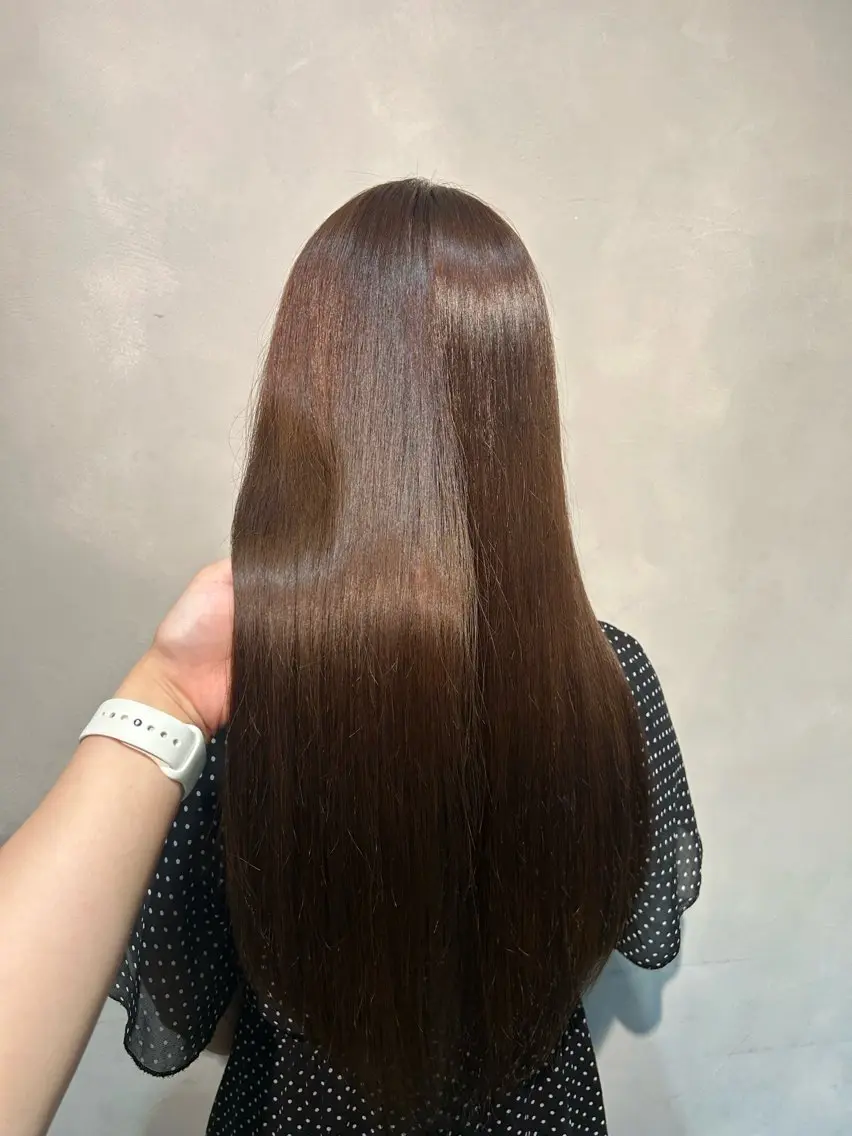 ロング カラー ブラウンカラー 透明感カラー マロンブラウン カット ヘアカラー トリートメント 渋谷/トレンドヘア 🦋🤍ふうかのヘアスタイル