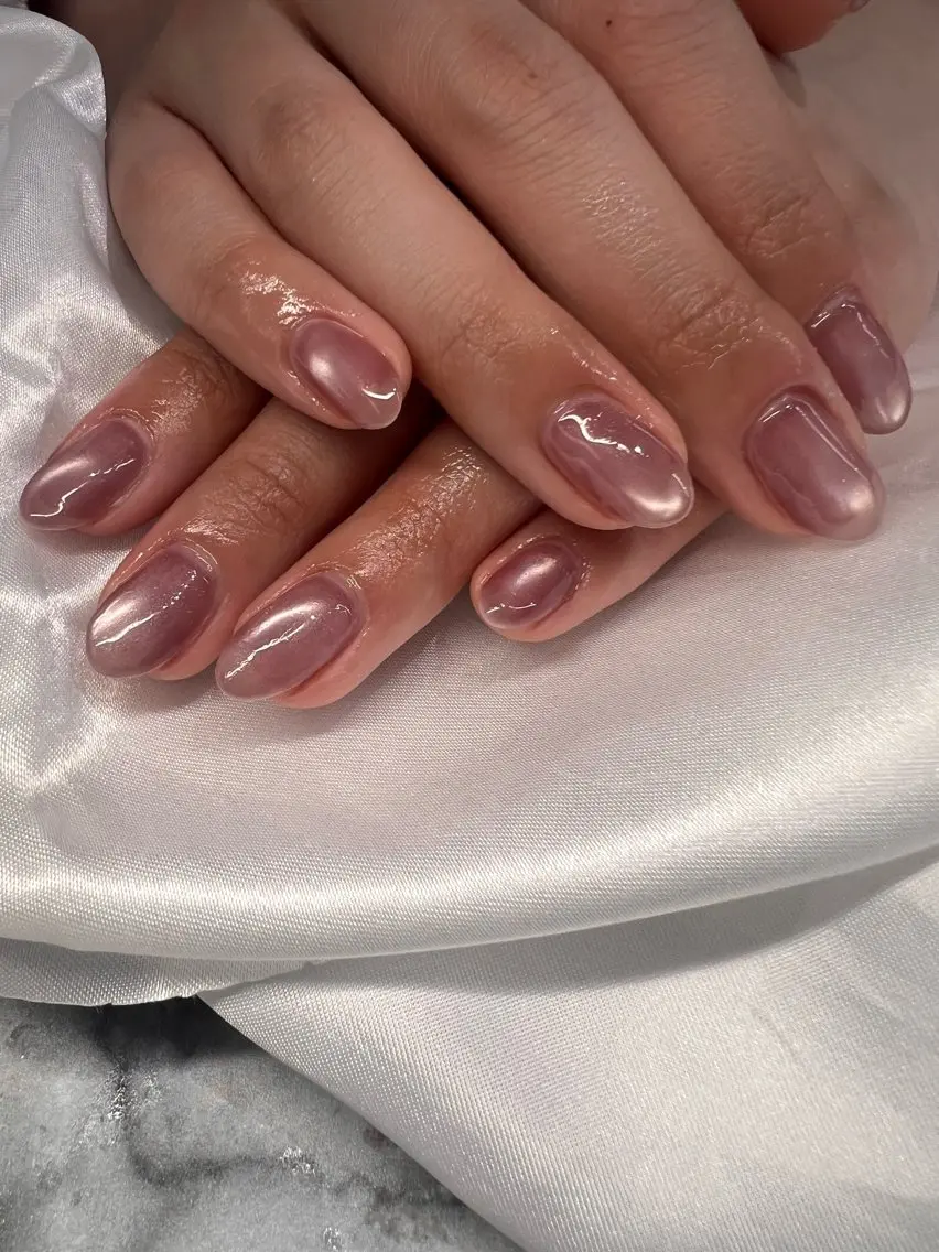 ネイル マグネットネイル シンプルネイル 春ネイル CARIS nailはづきのネイルデザイン
