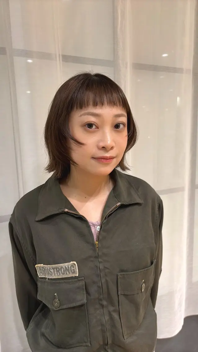 ミディアム ボブ レイヤーカット カット 梅田美容室/カット /Maoのヘアスタイル
