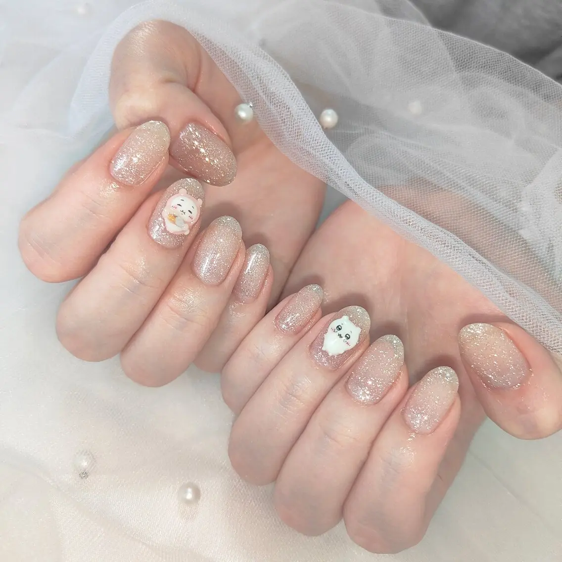 ネイル フラッシュネイル 持ち込み ハンドネイル yuru calon nailのネイルデザイン