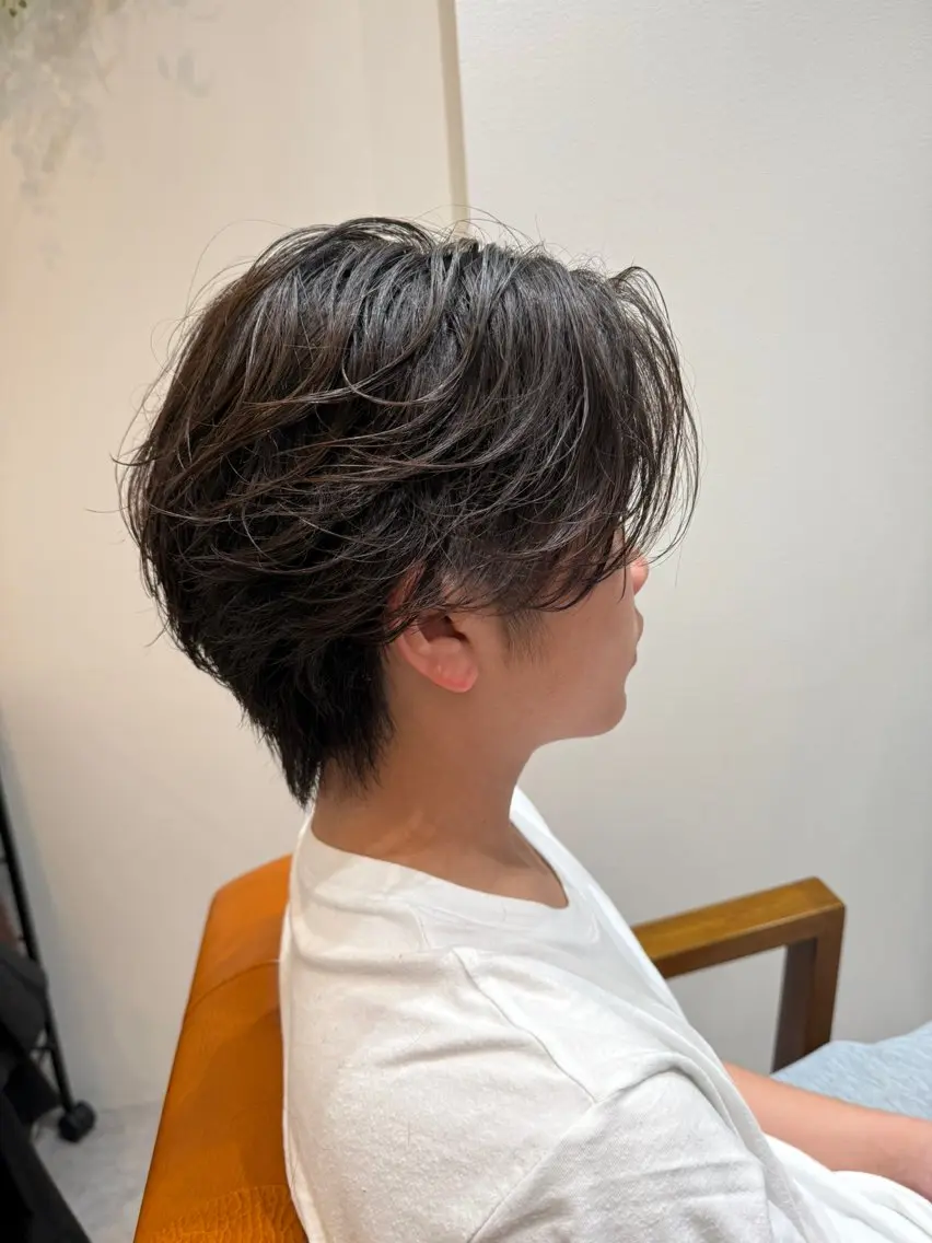 ミニモ限定価格✨メンズカット＋ケアパーマ（ニュアンス、フェザーパーマ）+2ステップトリートメントの写真