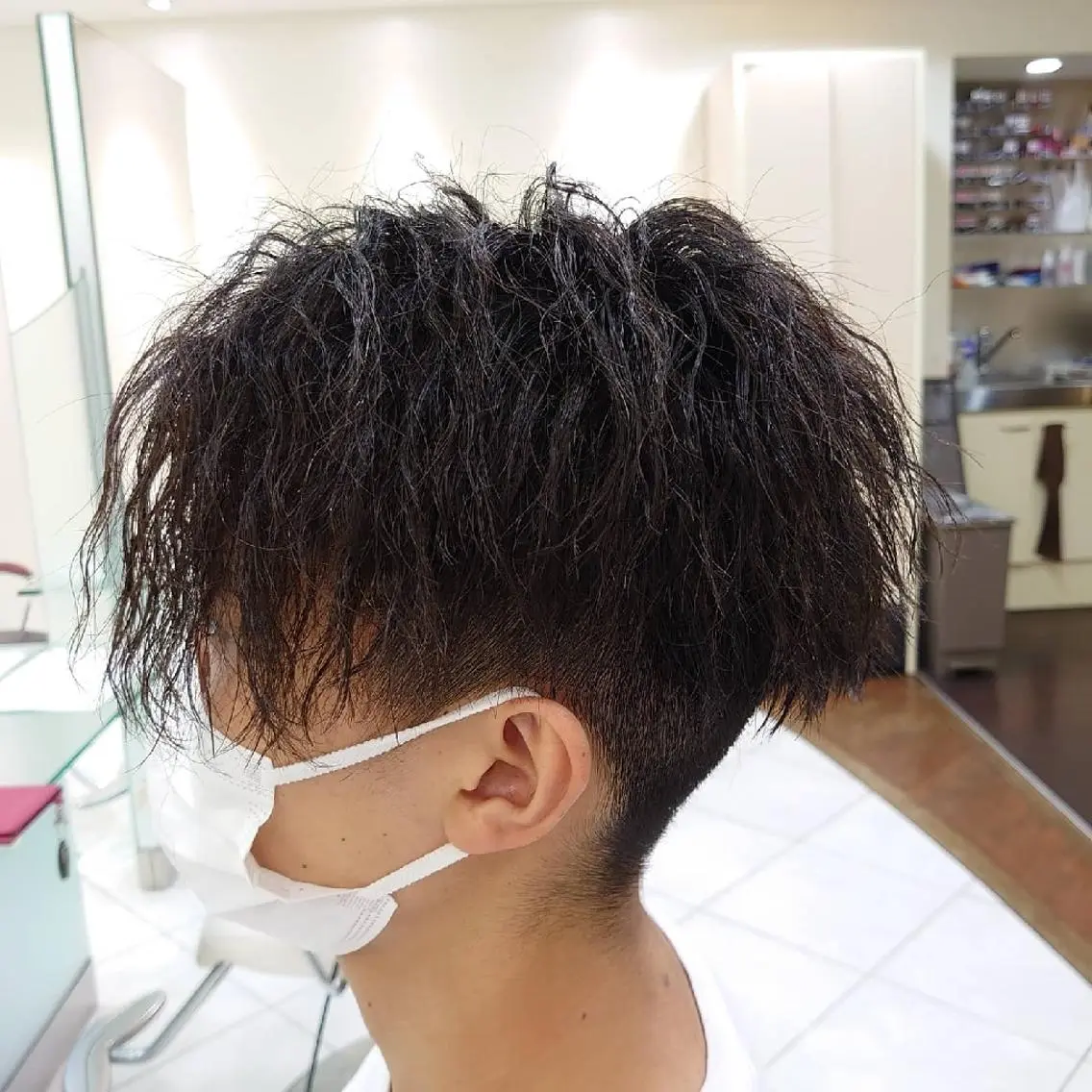 パーマ メンズ ショート センターパート 🐺デザインウルフ / 一ノ瀬 凌🐺のヘアスタイル