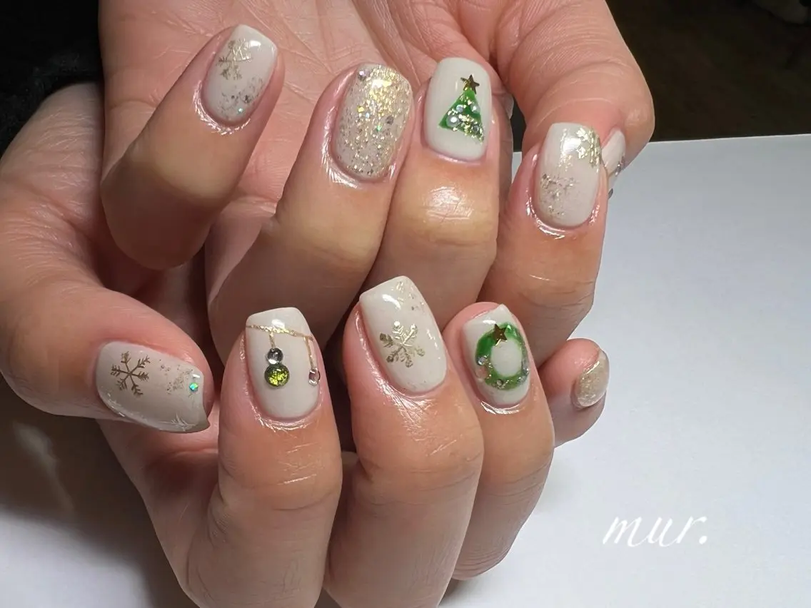 ネイル アートネイル ジェルネイル 韓国ネイル マグネットネイル ぷっくりネイル nailsalon mur.のネイルデザイン