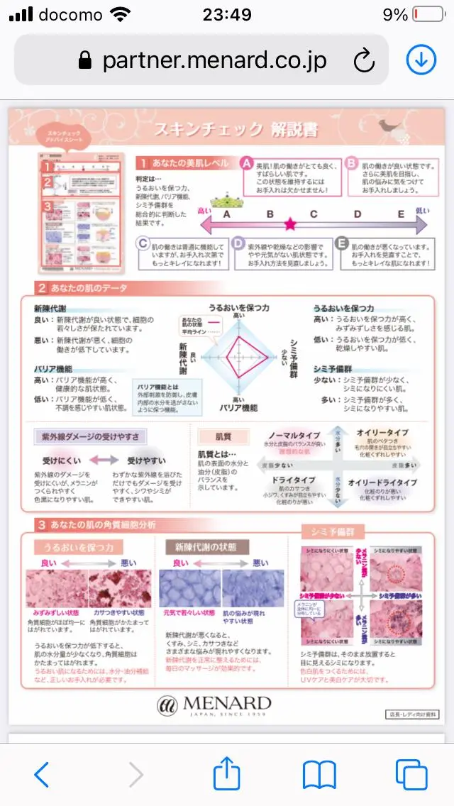 スキンチェック自分のお肌って今元気なの??お肌の状態しってますか?肌を知ってからすくお手入れ全然違います💓の写真