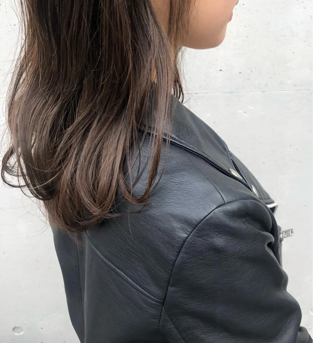 セミロング カラー ベージュカラー 透明感カラー 酸性縮毛矯正🧴韓国 レイヤー/髪質改善のヘアスタイル