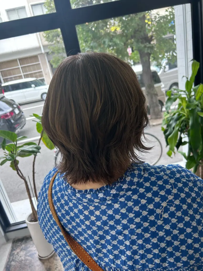 カット＋透明感カラー＋ミルボン3stepトリートメントの写真