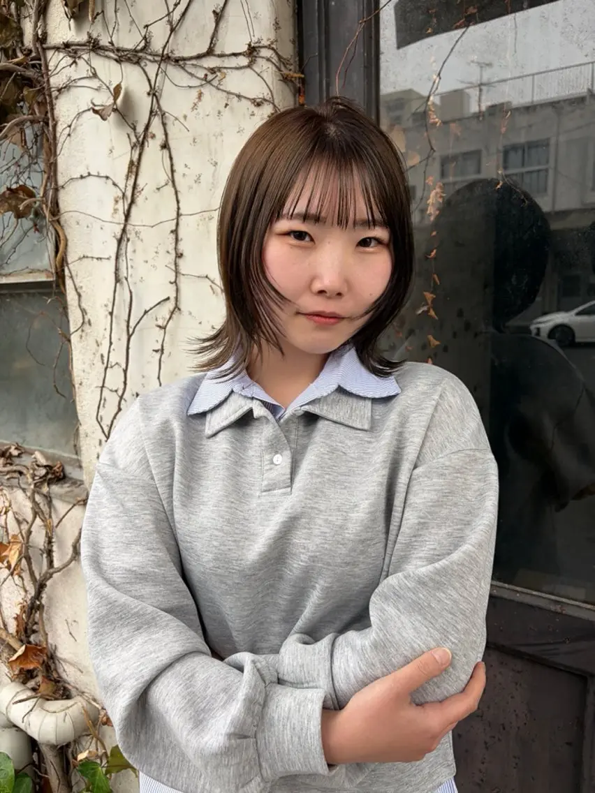 ミディアム カラー 永井 悠大のヘアスタイル