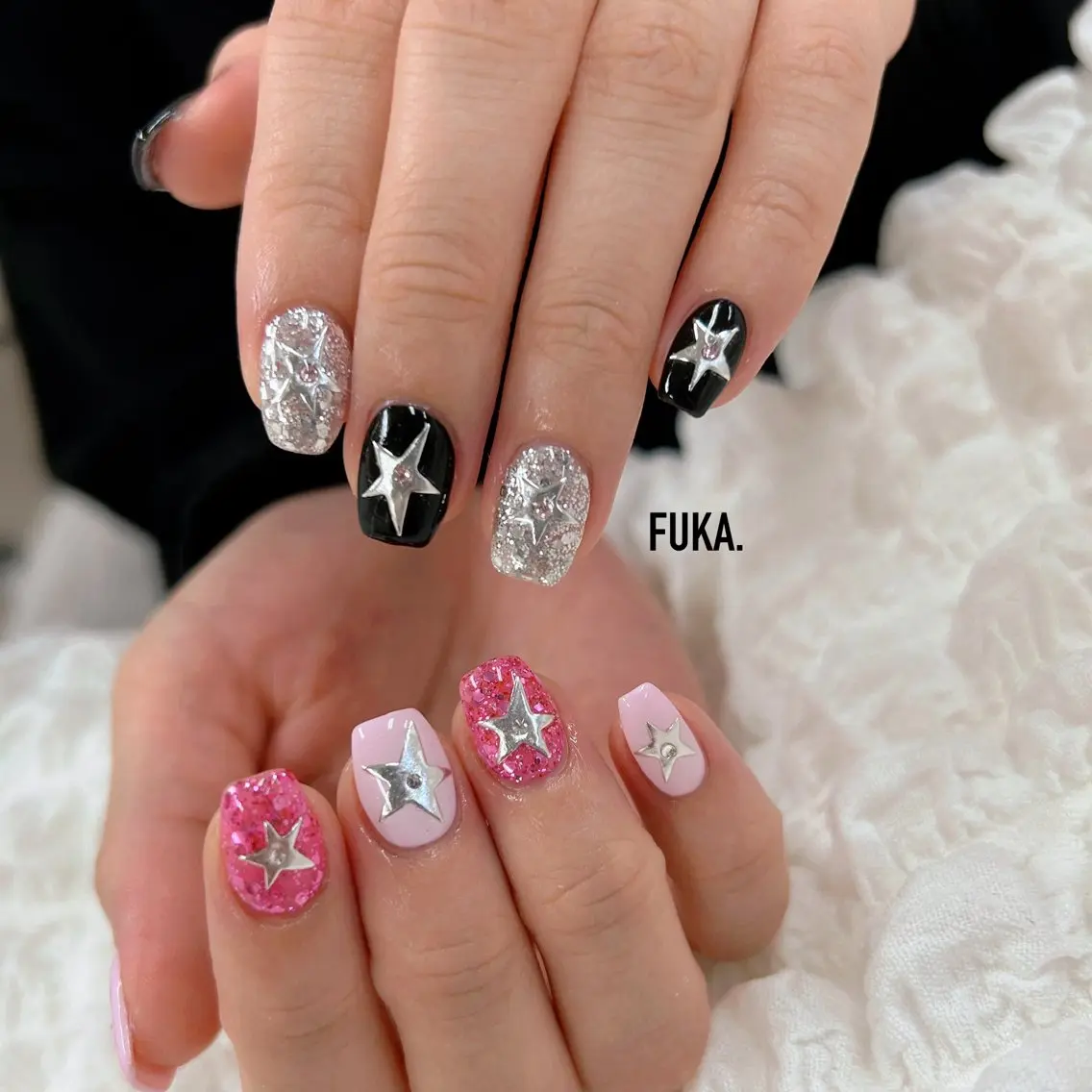 ネイル キラキラネイル 韓国ネイル ピンク ハンドネイル Nail♡Fuka. /6月予約受付中のネイルデザイン