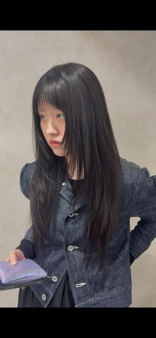 ロング ハッシュカット ハイレイヤー レイヤーカット Yuta✂︎ 韓国レイヤー🪽のヘアスタイル
