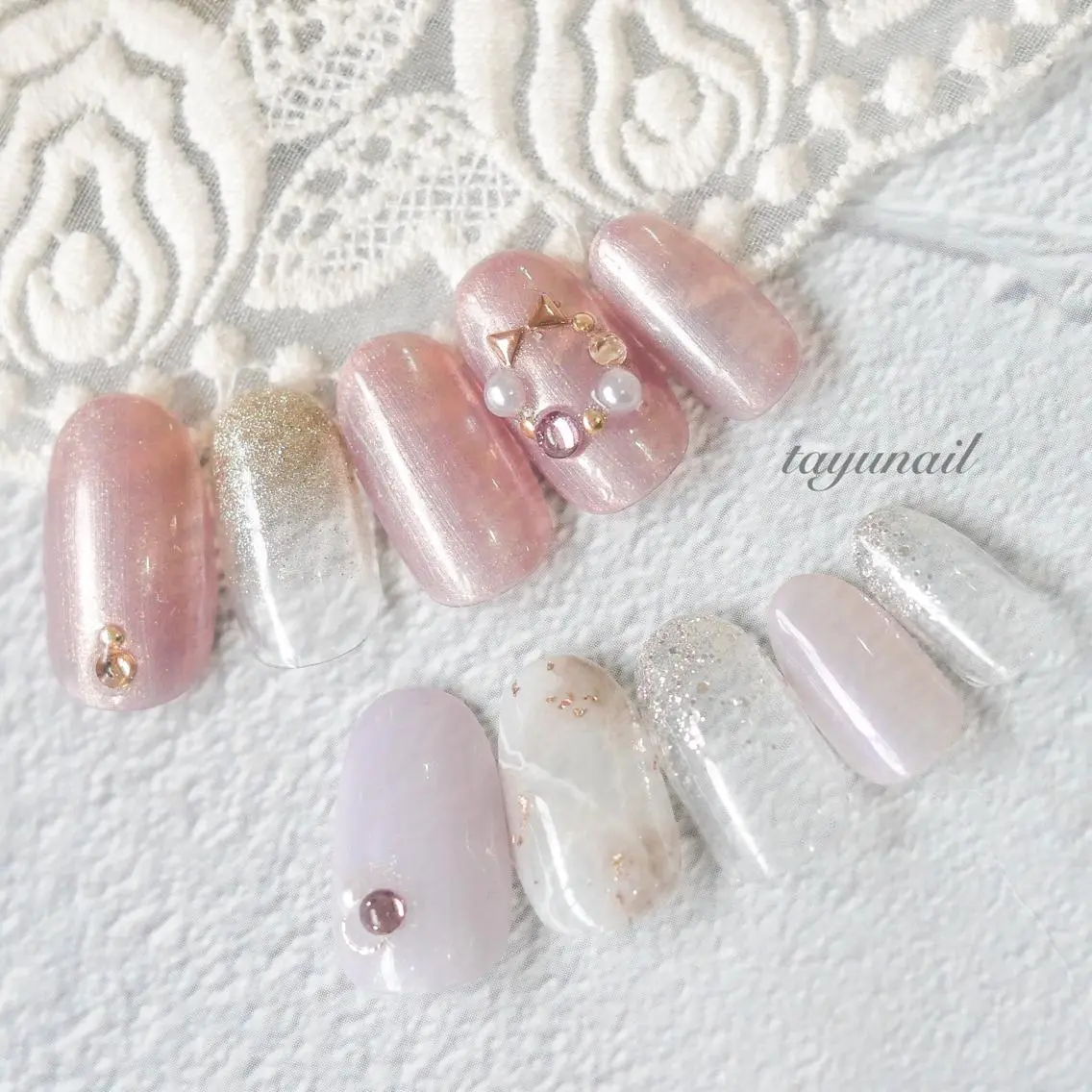 ネイル アートネイル ブルー ジェルネイル ニュアンスネイル ワンカラーネイル ネイルサロン 【たゆnail】のネイルデザイン