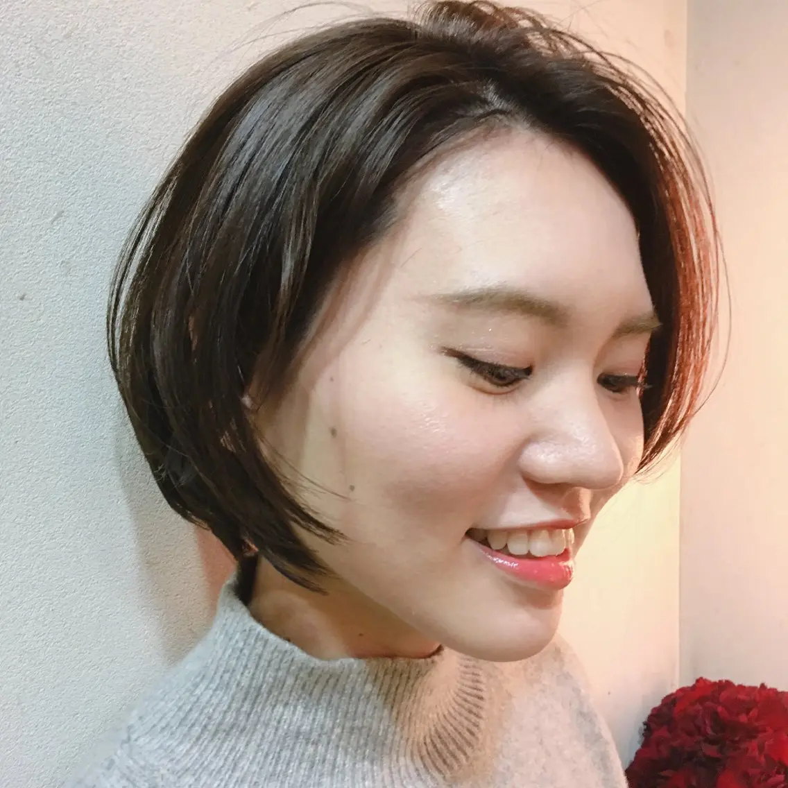 ショート カラー ショートボブ 丸みショート ボブ ショートヘア koto💭 コトのヘアスタイル