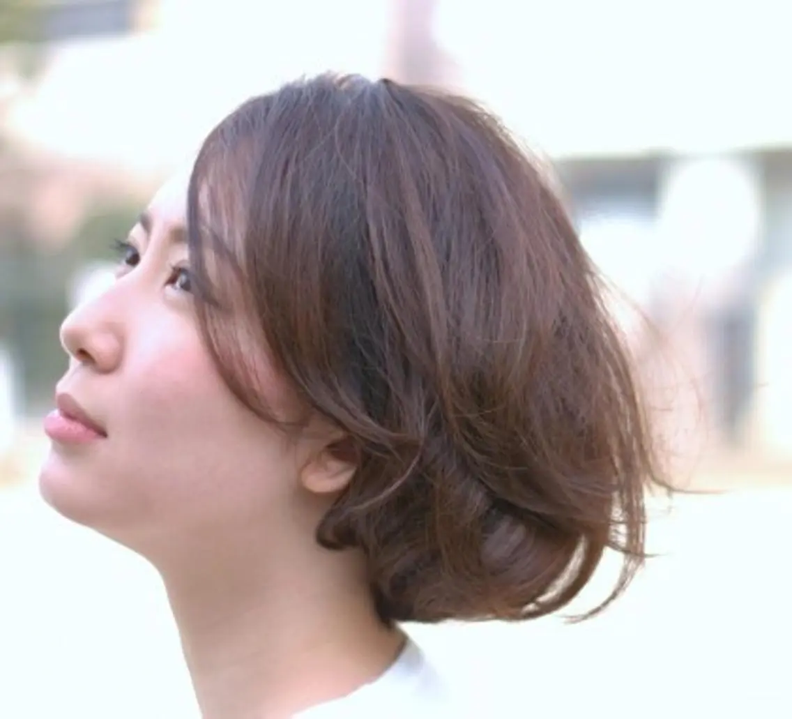 ショート パーマ 岩谷 美香のヘアスタイル