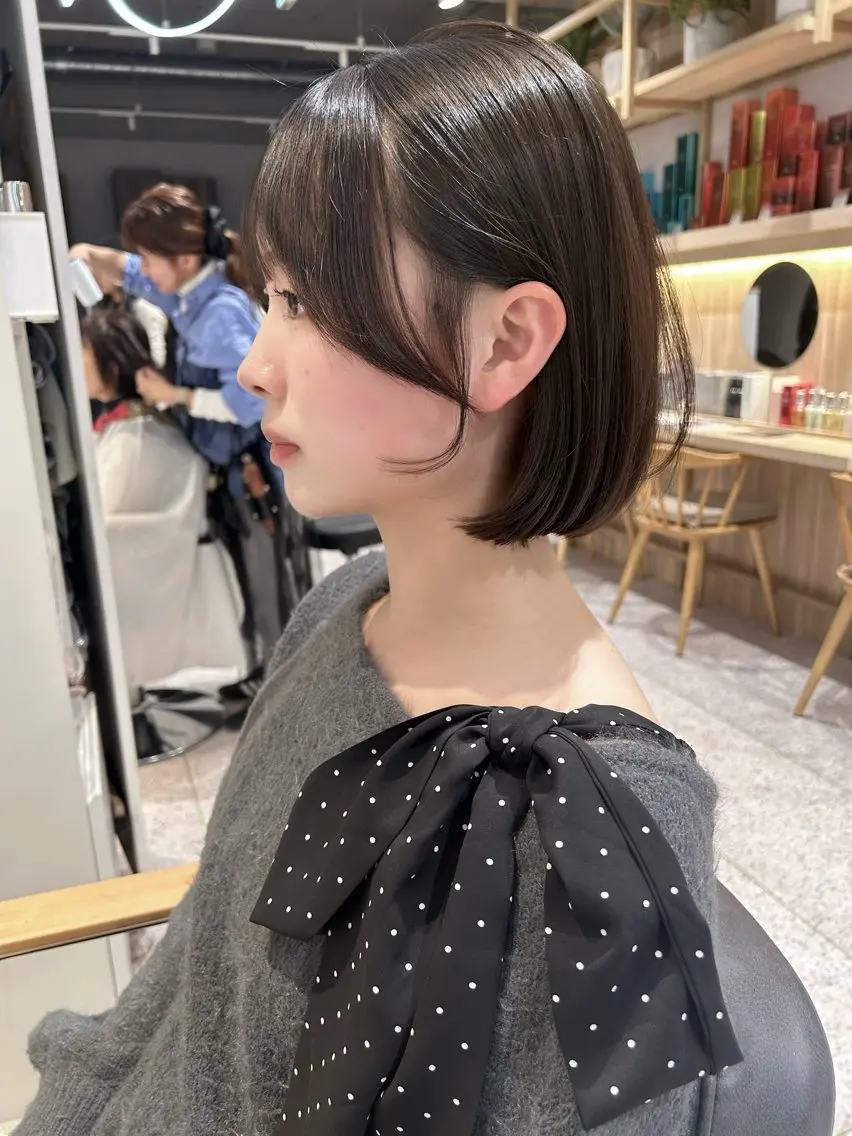 ミディアム カラー ヘアアレンジ ヘアカラー トレンドレイヤー カット/mihoのヘアスタイル