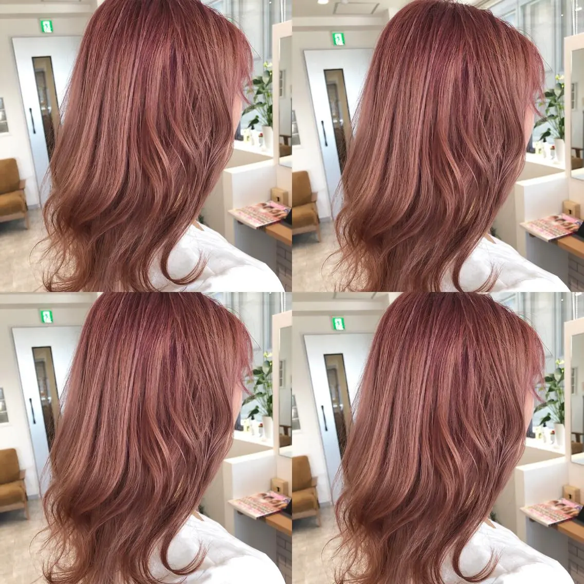 ミディアム カラー ピンクカラー カット ヘアカラー トリートメント JILBLAN京都 ショート/ハイライトのヘアスタイル