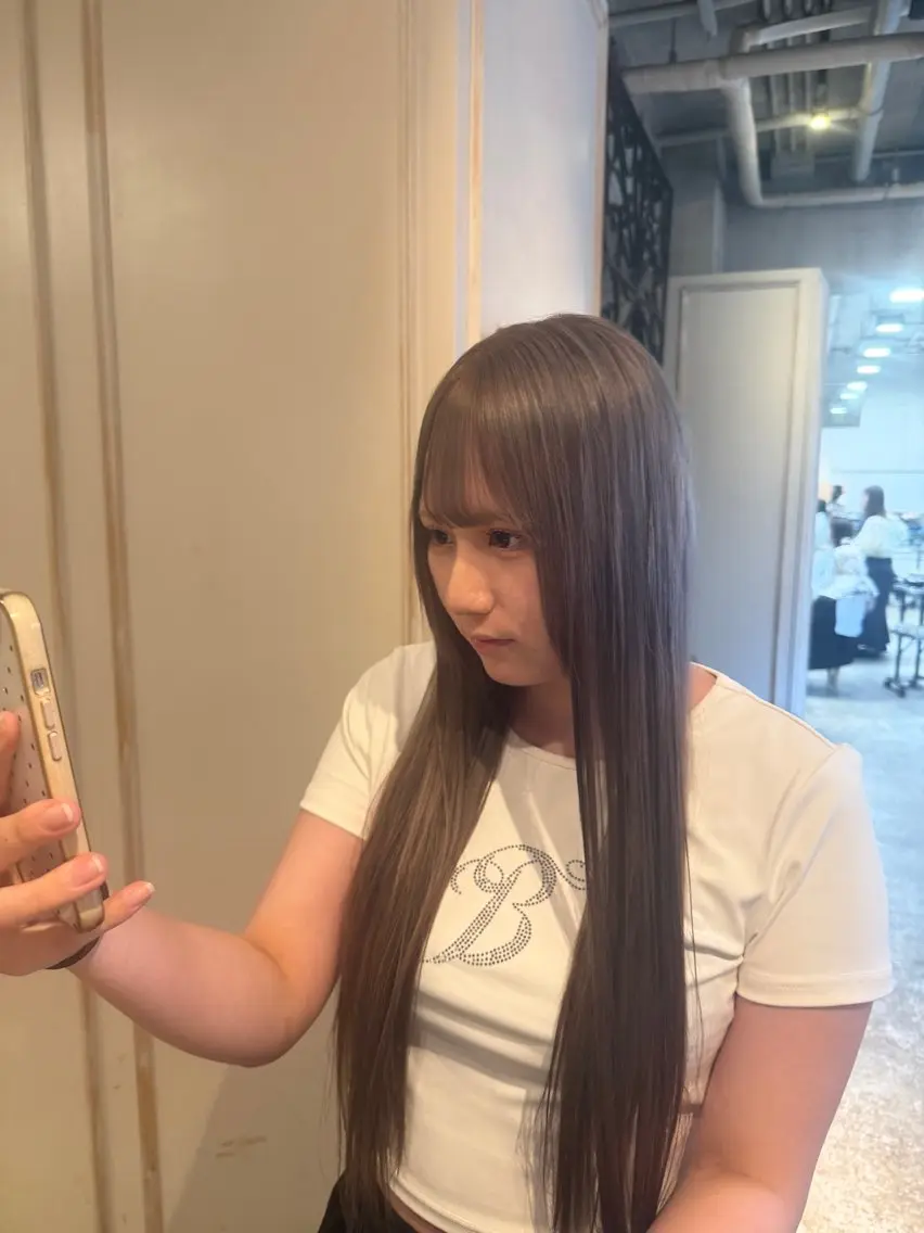 ロング ヘアカラー 💖艶ダメージレス激 可愛カラーKAO💖のヘアスタイル