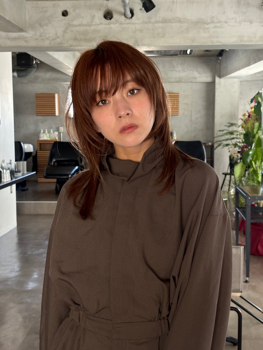 ミディアム ヘアカラー 🍒透明感×艶カラー 🍒こなんのヘアスタイル